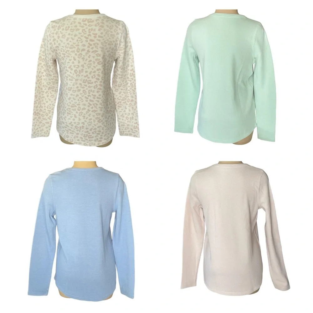 SONOMA Tops Long Sleeve Crew Neck Knit Lot of Four Size Medium